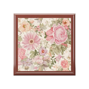 Peony Flower Jewelry Box – Dual Hinges - Dipaliz
