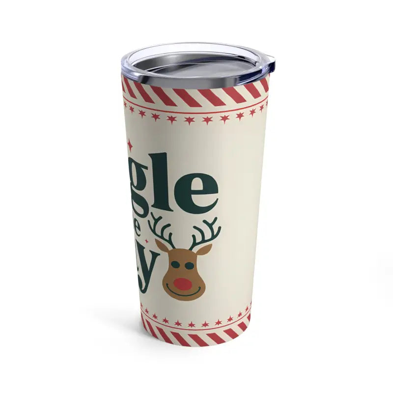 Holiday Cheer with Jingle All the Way Stainless Steel Tumbler 20oz - Tumblers