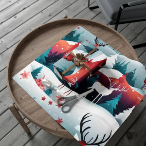 Christmas Snowman Gift Wrap Papers - Festive Holiday Design - Dipaliz - 30’’ x 20’’ / Matte - Wrapping Paper