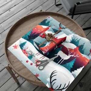 Christmas Snowman Gift Wrap Papers - Festive Holiday Design - Dipaliz - 30’’ x 20’’ / Satin - Wrapping Paper