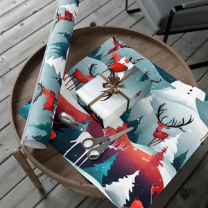 Christmas Snowman Gift Wrap Papers - Festive Holiday Design - Dipaliz - 30’’ x 72’’ / Matte - Wrapping Paper