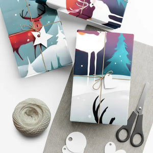 Christmas Snowman Gift Wrap Papers - Festive Holiday Design - Dipaliz - Wrapping Paper