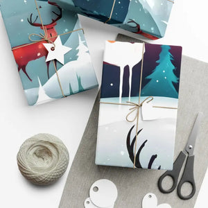 Christmas Snowman Gift Wrap Papers - Festive Holiday Design - Dipaliz - Wrapping Paper