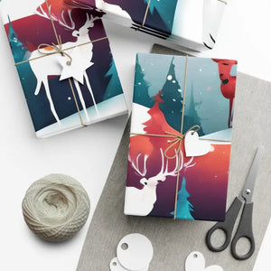 Christmas Snowman Gift Wrap Papers - Festive Holiday Design - Dipaliz - Wrapping Paper