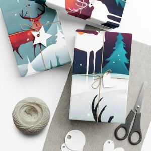 Christmas Snowman Gift Wrap Papers - Festive Holiday Design - Dipaliz - Wrapping Paper