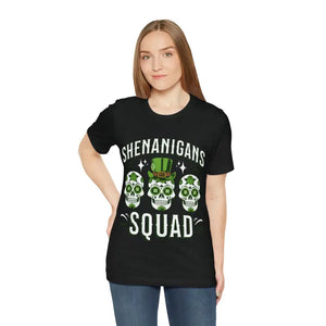 Shenanigans Squad Patricks Day Tee Bold Graphic Style - Dipaliz - T-shirts