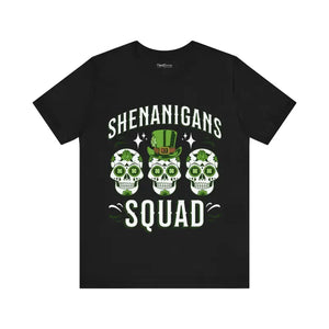 Shenanigans Squad Patricks Day Tee Bold Graphic Style - Dipaliz - T-shirts