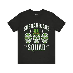 Shenanigans Squad Patricks Day Tee Bold Graphic Style - Dipaliz - T-shirts