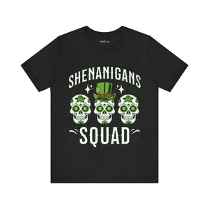 Shenanigans Squad Patricks Day Tee Bold Graphic Style - Dipaliz - T-shirts