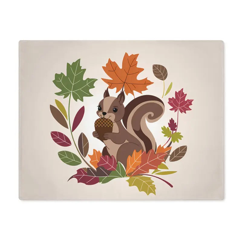 Jolly Fall Vibes with Acorn Nut Placemats - 18’’ × 14’’ Home Decor