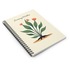 Flower Journey Ruled Line Notebook with Floral Charm - Dipaliz - one Size - Notebooks & Notepads