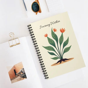 Flower Journey Ruled Line Notebook with Floral Charm - Dipaliz - one Size - Notebooks & Notepads