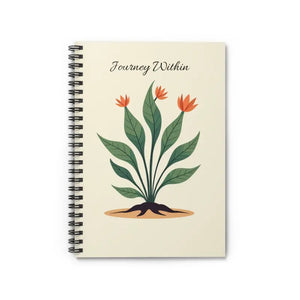 Flower Journey Ruled Line Notebook with Floral Charm - Dipaliz - one Size - Notebooks & Notepads