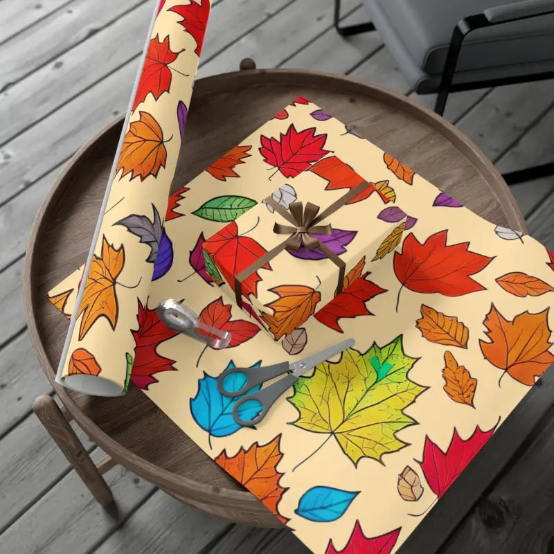 Unwrap Joy with Autumn Leaves Gift Wrap for Every Occasion! - Home Decor