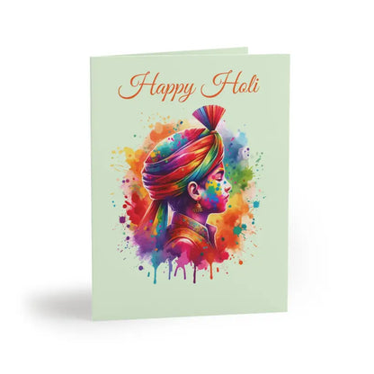 Elevate Holi Fun with Joyful Greeting Cards & White Envelopes - 16 Pcs / Matte / 4.25” x 5.5” Paper Products