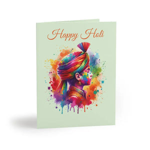 Greeting Card with Matching White Envelopes Holi Edition Dipaliz - 8 Pcs / Matte / 4.25” x 5.5” - & Note Cards