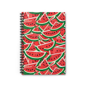 Watermelon Spiral Notebook Ruled Line Vibrant Design - Dipaliz - one Size - Notebooks & Notepads