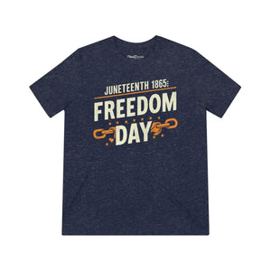 Juneteenth Freedom Triblend – Soft Unisex Tee - Dipaliz - T-shirts - s