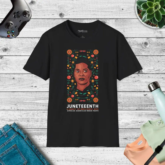 Celebrate Juneteenth in Style Resilient Legacy Tee - Black / s T-shirt