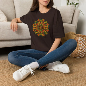 Juneteenth Mandala Floral Tee – Boho Cotton - Dipaliz - T-shirts