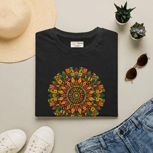 Juneteenth Mandala Floral Tee – Boho Cotton - Dipaliz - T-shirts