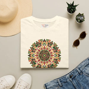 Juneteenth Mandala Floral Tee – Boho Cotton - Dipaliz - T-shirts