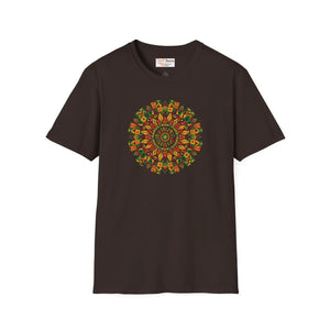 Juneteenth Mandala Floral Tee – Boho Cotton - Dipaliz - T-shirts