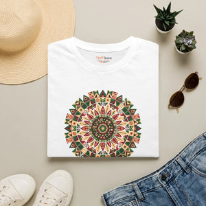 Juneteenth Mandala Floral Tee – Boho Cotton - Dipaliz - T-shirts