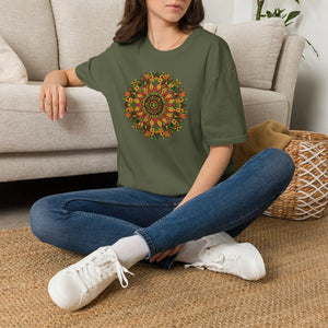 Juneteenth Mandala Floral Tee – Boho Cotton - Dipaliz - T-shirts