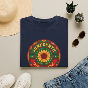 Juneteenth Sunflower Celebration Tee - Dipaliz - T-shirts