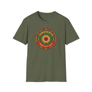 Juneteenth Sunflower Celebration Tee - Dipaliz - T-shirts