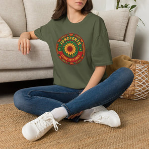 Juneteenth Sunflower Celebration Tee - Dipaliz - T-shirts