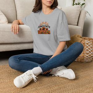 Juneteenth Sunflower Graphic – Cotton Celebration Tee - Dipaliz - T-shirts