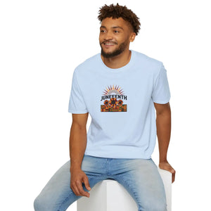 Juneteenth Sunflower Graphic – Cotton Celebration Tee - Dipaliz - T-shirts
