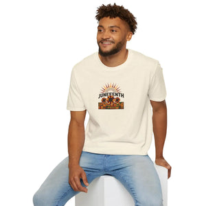 Juneteenth Sunflower Graphic – Cotton Celebration Tee - Dipaliz - T-shirts