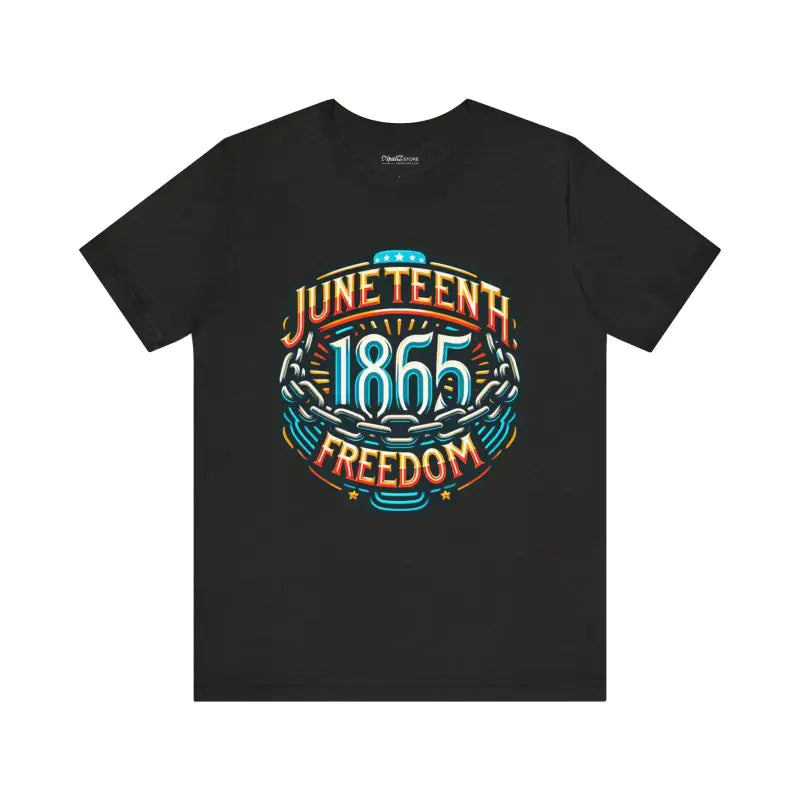 Juneteenth Unisex Jersey Short Sleeve Tee - Black Heather / s T-shirt