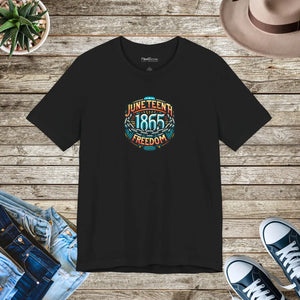 Unisex Jersey Short Celebrate Juneteenth 1865 - Dipaliz - T-shirts - Xs