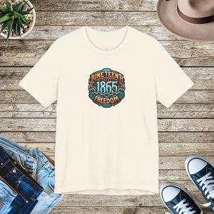 Unisex Jersey Short Celebrate Juneteenth 1865 - Dipaliz - T-shirts - Xs