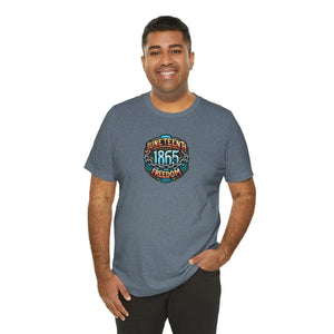 Unisex Jersey Short Celebrate Juneteenth 1865 - Dipaliz - T-shirts - Xs