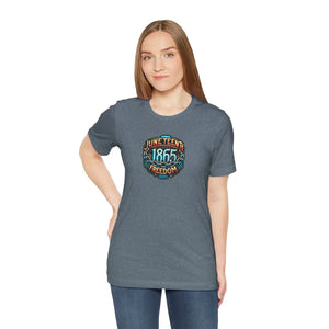 Unisex Jersey Short Celebrate Juneteenth 1865 - Dipaliz - T-shirts - Xs