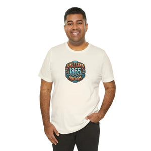 Unisex Jersey Short Celebrate Juneteenth 1865 - Dipaliz - T-shirts - Xs