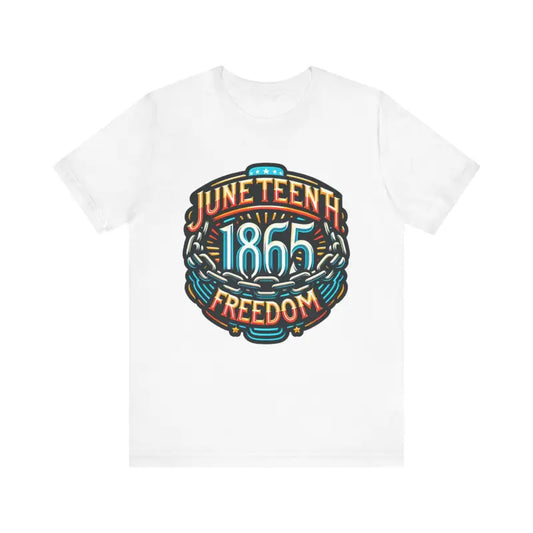 Celebrate Juneteenth in Style with Comfy Unisex Jersey Tee - White / s T-shirt