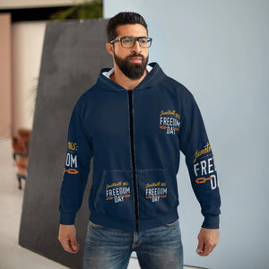 Juneteenth Unisex Zip Hoodie (aop) - Hoodies