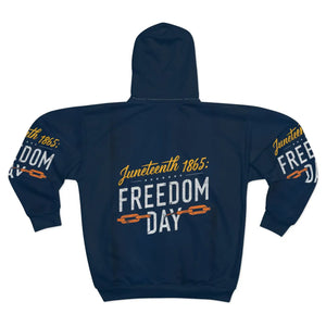 Juneteenth Unisex Zip Hoodie (aop) - Hoodies