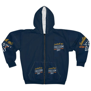 Juneteenth Unisex Zip Hoodie (aop) - Hoodies