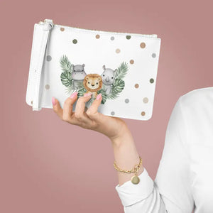 Jungle Animals Clutch Bag - Loop Handle Exotic Design - Dipaliz - one Size - Bags