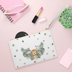 Jungle Animals Clutch Bag - Loop Handle Exotic Design - Dipaliz - one Size - Bags