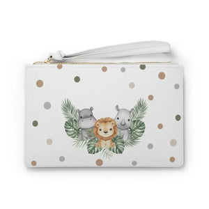 Jungle Animals Clutch Bag - Loop Handle Exotic Design - Dipaliz - one Size - Bags