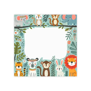 Paper Products - Jungle Animal Sticky Notes White Uncoated - Dipaliz 3’’ x