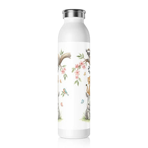 Vibrant Slim Water Bottle - Jungle Animals Canvas - Dipaliz - Bottles